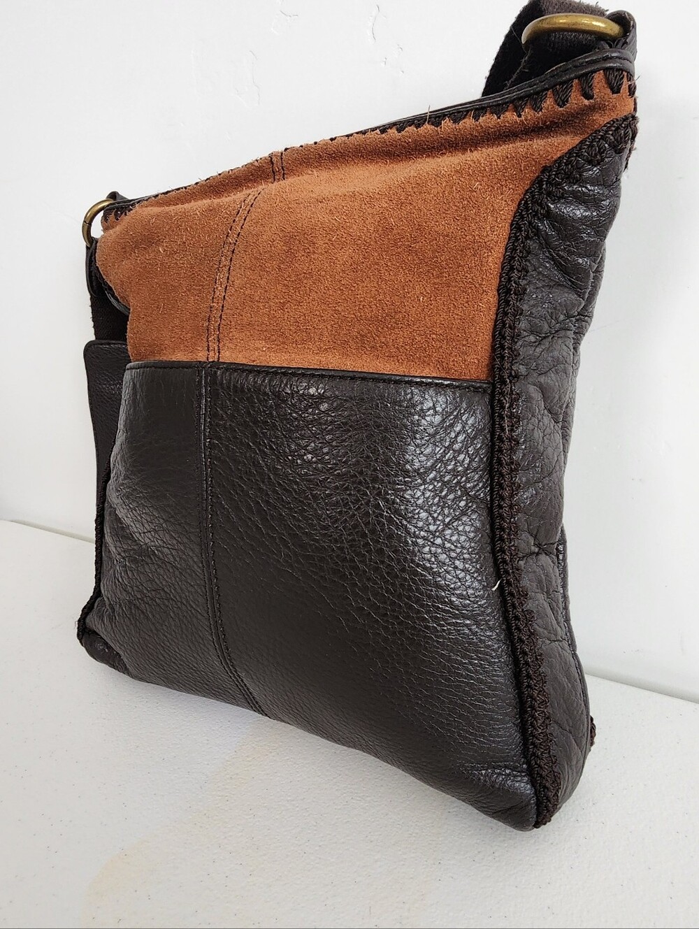 The Sak Brown & Cream Patterned Messenger Bag - Picture 3 of 5